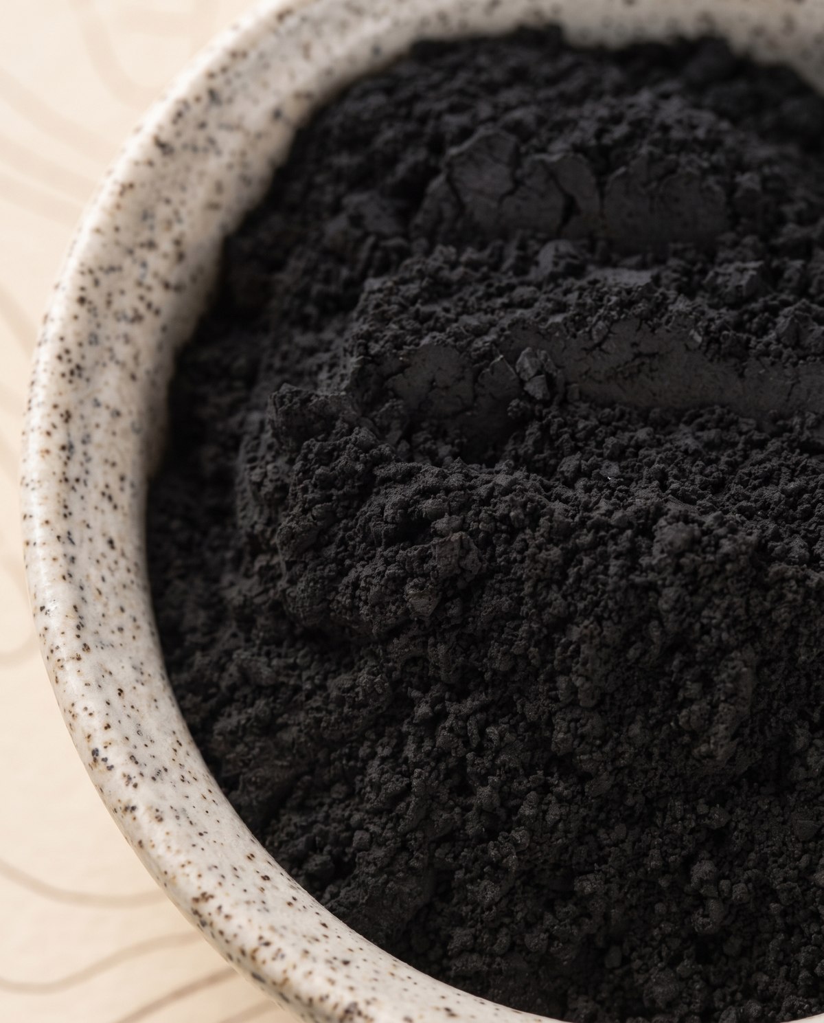 Activated charcoal close-up