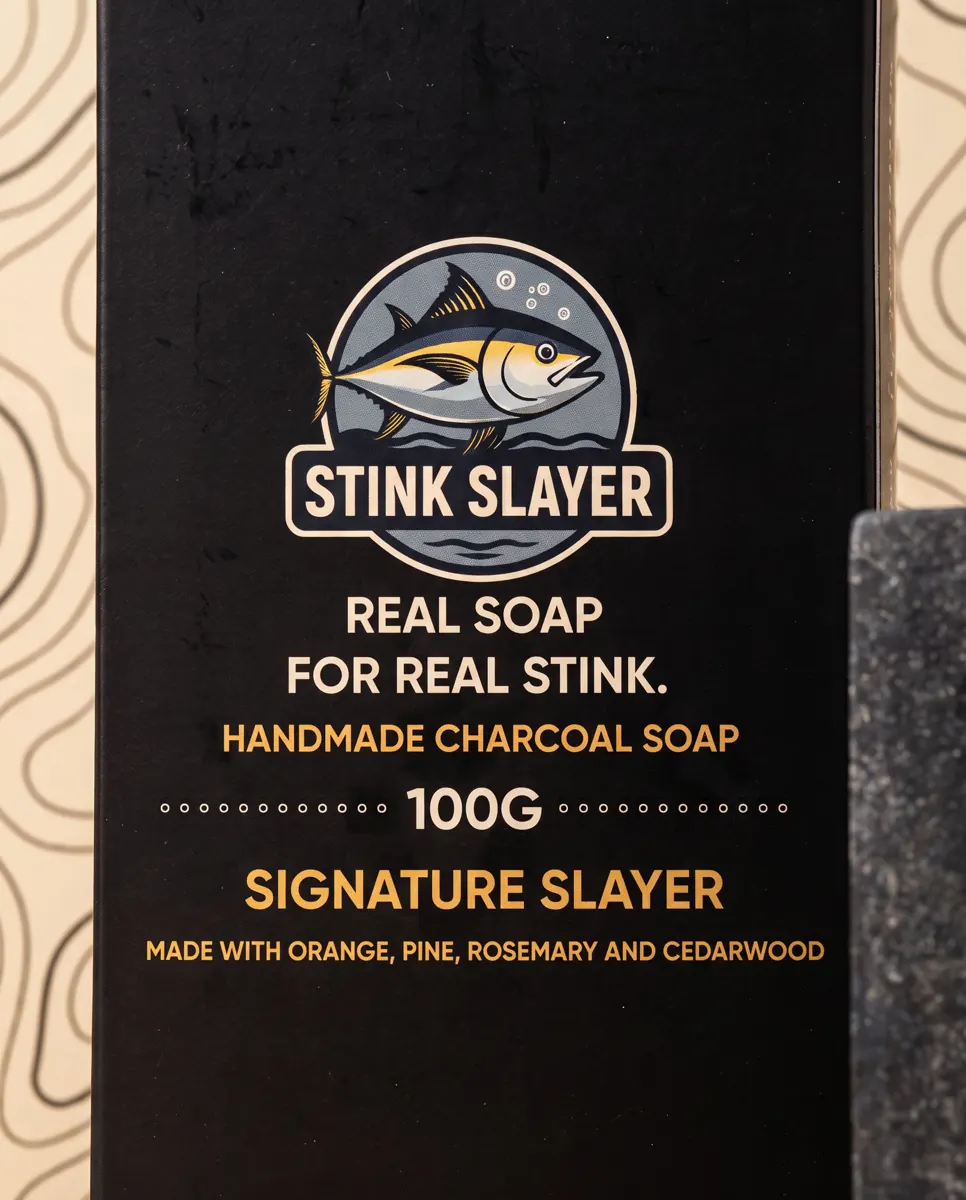 Stink Slayer boxed charcoal soap